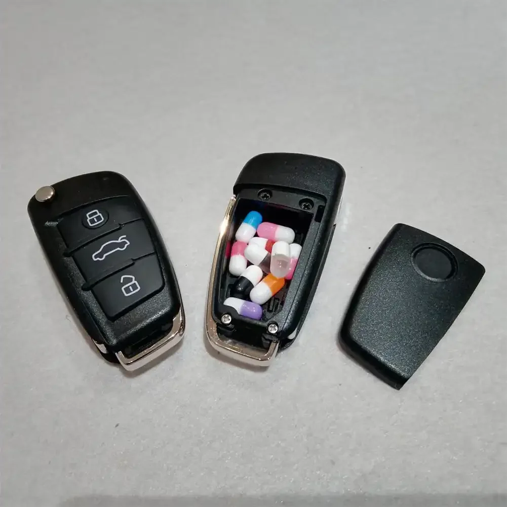 Caja de seguridad para llave de coche simulada, Mini caja de seguridad oculta creativa, compartimento secreto, caja de almacenamiento, llavero vacío para llave de coche, ocultar dinero, pastillas, moneda