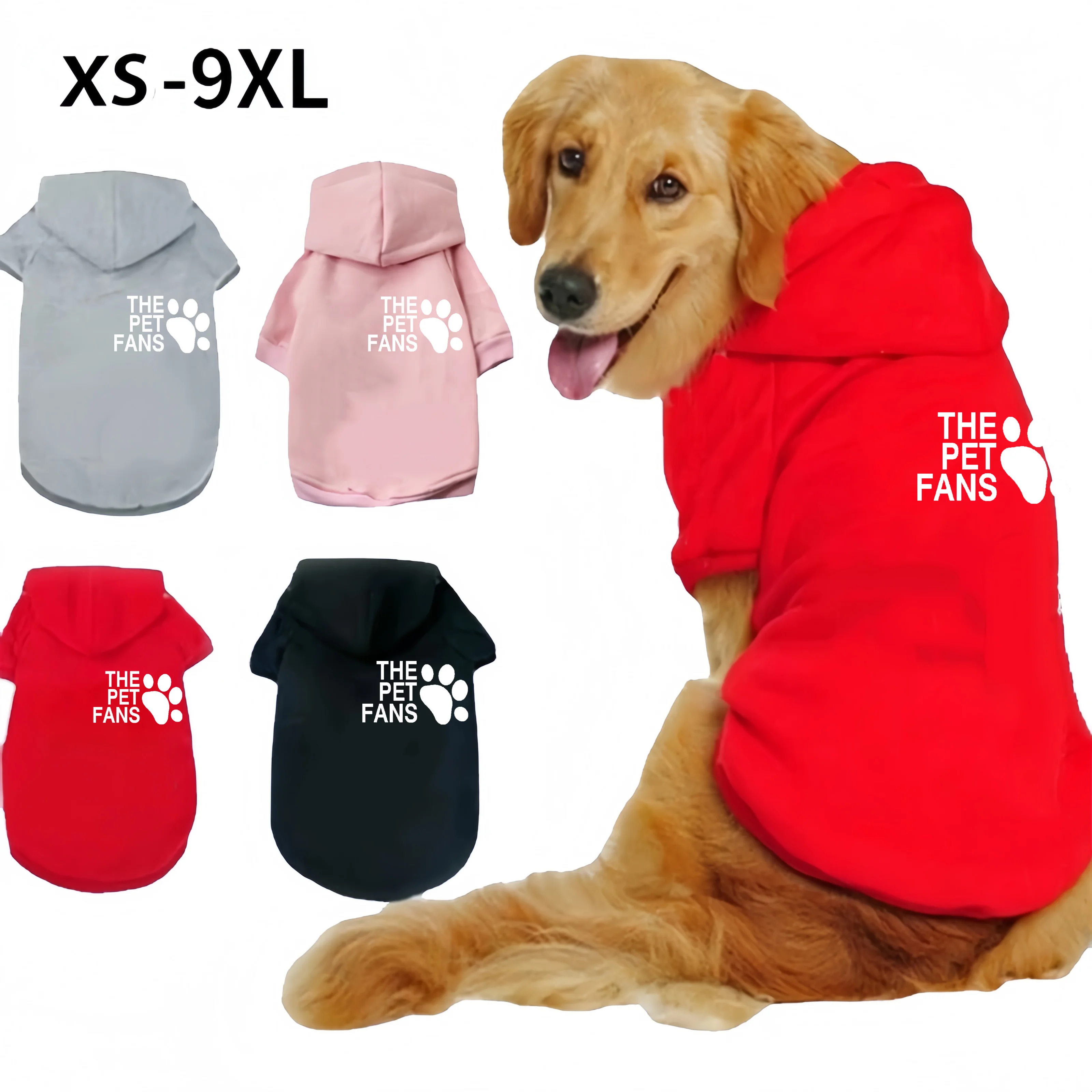 

Winter new pet clothes dog Autumn and clothes dog fashion sports coat outdoor dog Hoodie golden hair Labrador dog clothes
