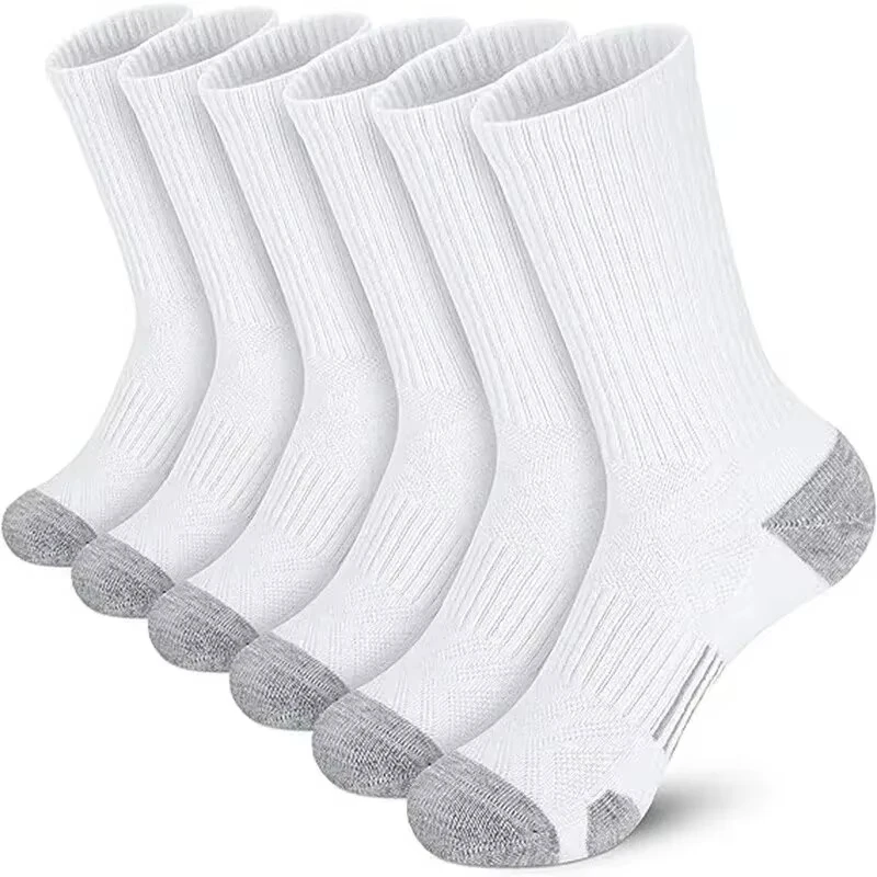 5 Pairs Men's Outdoor Gym Socks High Quality Comfortable Soft Ground-Gripping Football Large Size New Style