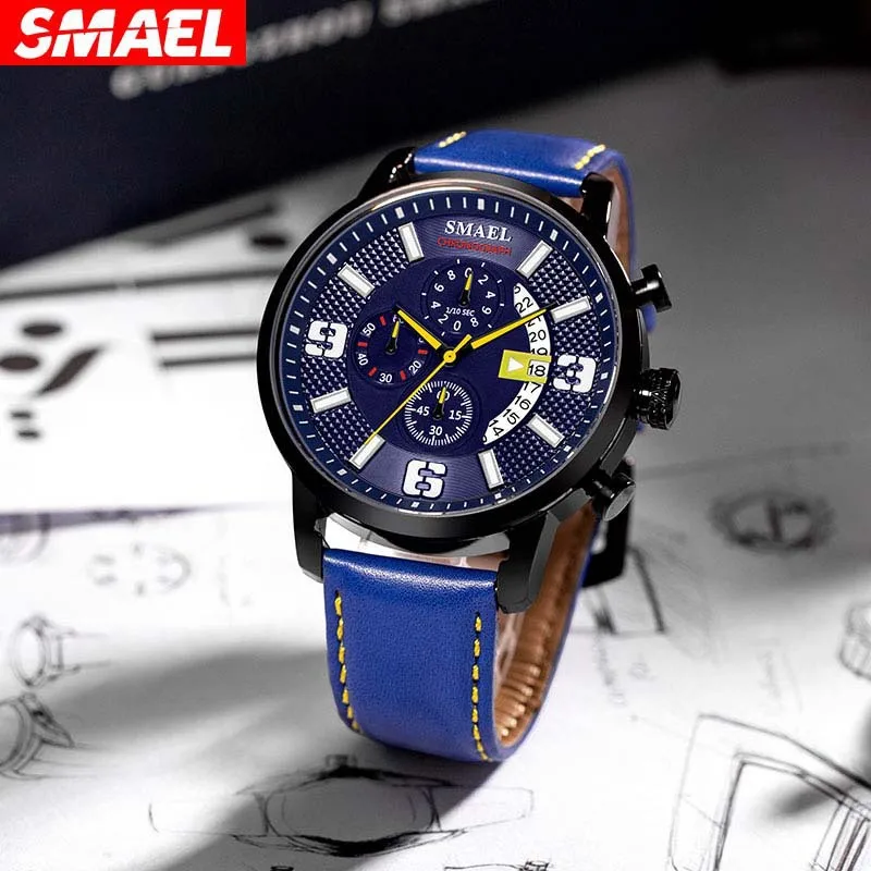 

Smael Popular Fashion Men's Quartz 6-Pin Multifunctional Luminous Waterproof Watch