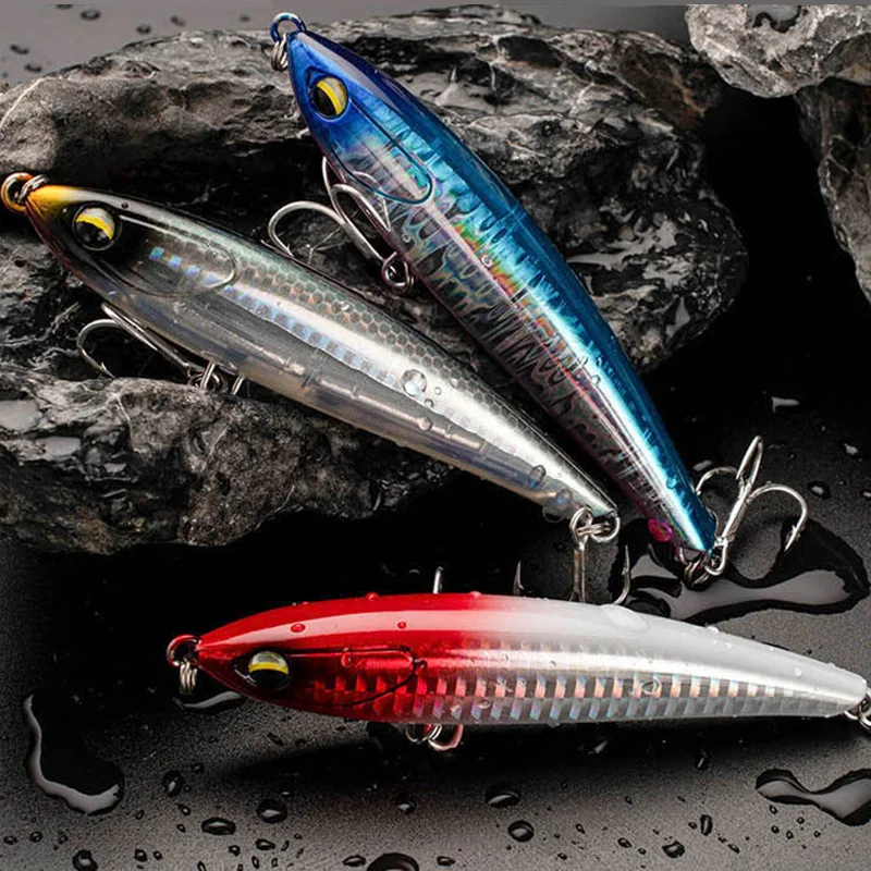 

ОДИН ШТ. 10,5 см 28,5 г Тонущие рыболовные приманки-карандаши Shore Jigging Рыболовные приманки Длинная приманка для заброса Снасти для морской рыбалки