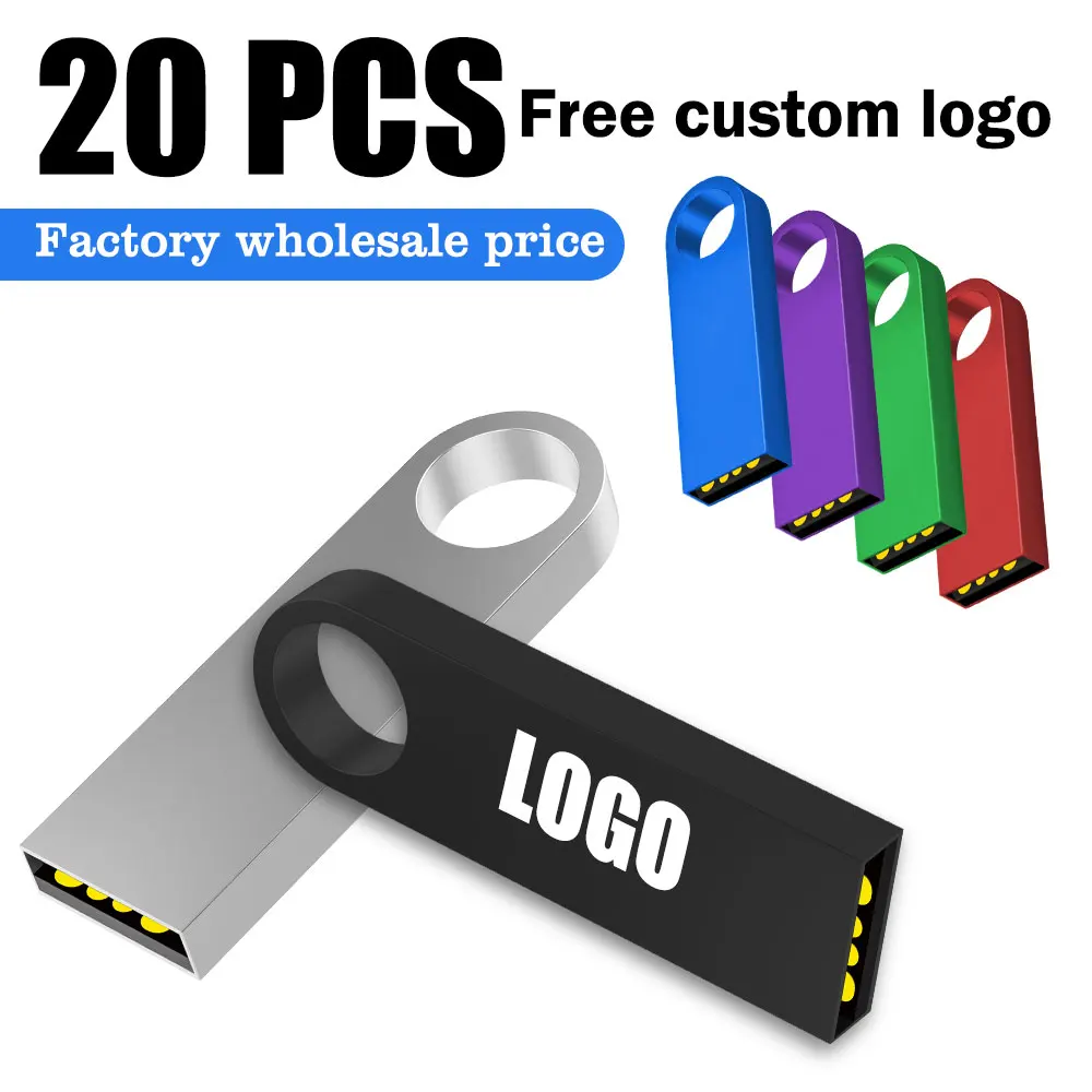 

20PCS/Lot USB Flash Drive 1GB 2GB 4G 8GB Pen Drive 16GB 32GB Pendrive 64GB 128GB 2.0 Gift USB Stick 128MB 256MB Free Custom Logo