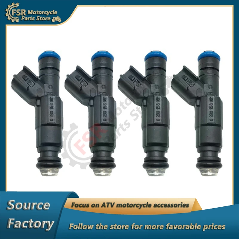 

4PCS Outboard Fuel Injector for MerCruiser 885176 0280156081 12567905 MAR102 V8 350 MAG 5.0 4.3 6.2 Boat Engines jetski parts