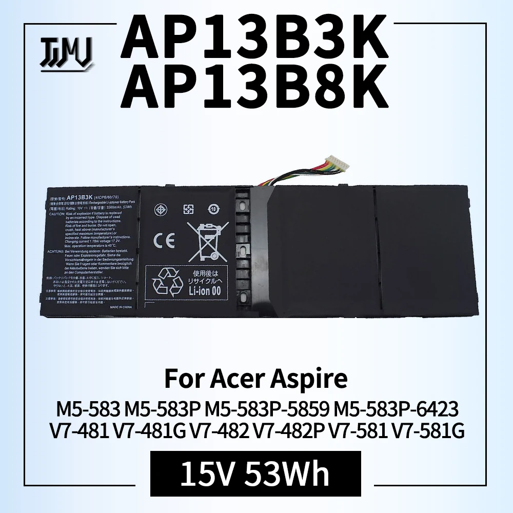 

AP13B3K AP13B8K Battery for Acer Aspire M5-583 M5-583P M5-583P-5859 M5-583P-6423 M5-583P-6428 M5-583P-6637 M5-583P-9688 R7-572