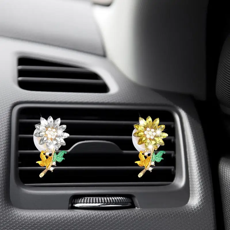 

Air Outlet Aromatherapy Clip Sunflower Vehicle Scent Air Freshener Automobile Interior Accessories Automotive Vent Scent