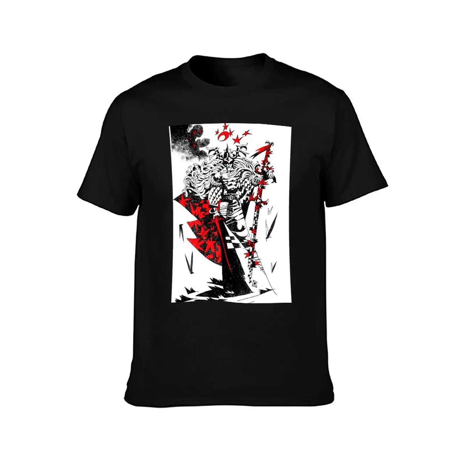 The Stormbringer T-Shirt, Summer Casual Cotton Tee, Oversized Streetwear Tops, Vintage Graphic Print, Loose Fit Short Sleeve