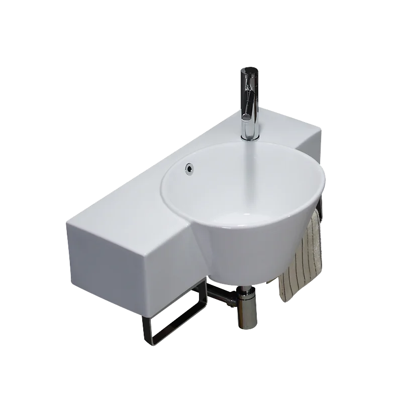 

Modern design wall mounted washbasin glossy white hanging vanity