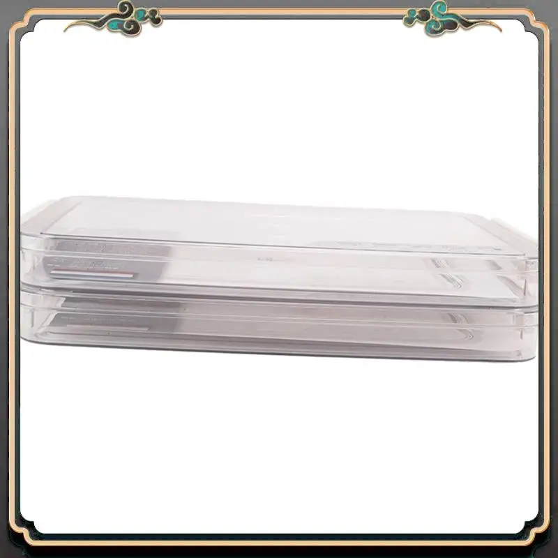 ASMA-2Pcs File Storage Box Desktop Examination A4 Paper Document Storage Box Transparent Data Finishing File Box