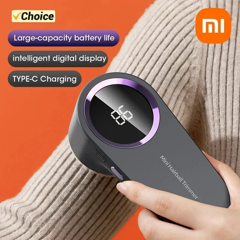 

Xiaomi Portable Fabric Shaver Lint Remover Led Display Rechargeable Clothe Sweater Defuzzer Three Speeds Home Ball Trimmer