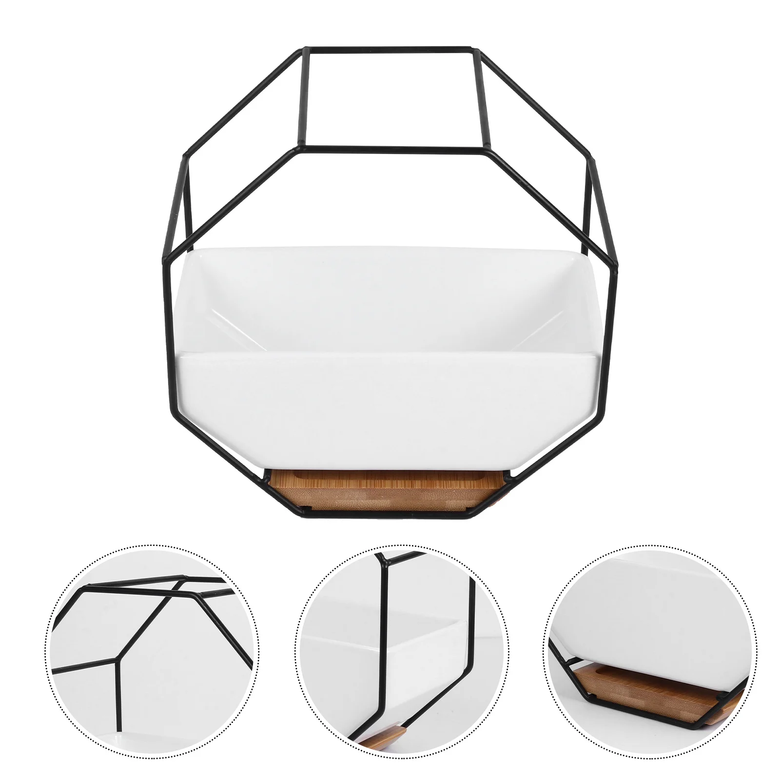 1 conjunto de parede octógono pendurado vaso de flores à prova de ferrugem decorativo planta titular para casa escritório varanda suculenta pote rack flor