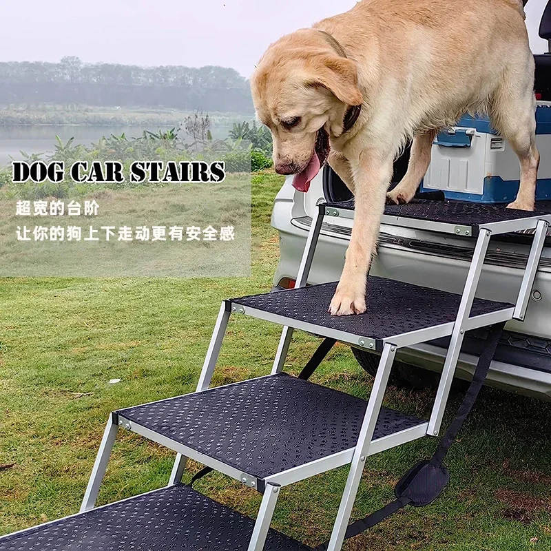 Pet Stairs Dog Climbing Ladder Slope Step Non-Slip Plastic Folding Car Climbing Ladder