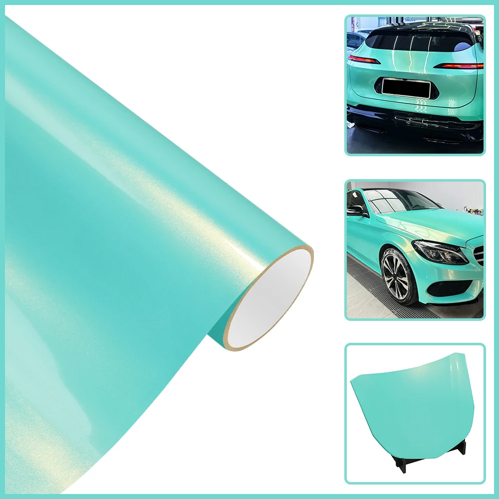 سيارة الفينيل التفاف ملصق سوبر ماجيك تيفاني لون تغيير فيلم دراجة نارية ملصق مائي ضبط السيارات أطقم متوفرة بأبعاد مختلفة