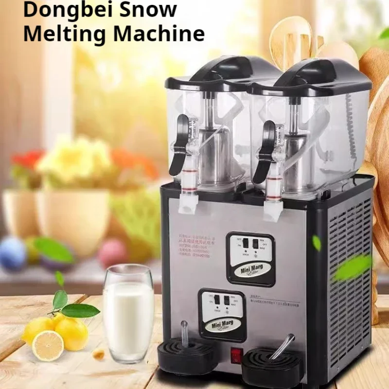 Snow Melting Machine Double Cylinder 6L*2 Mini Snow Melting Machine Small Commercial Slush Machines