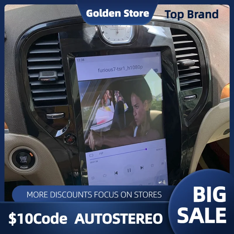 

13.3 Qualcomm Android 11 Tesla Style Vertical Screen Car GPS Navigation For Lancia Thema 2012-2019 Headunit Multimedia Player