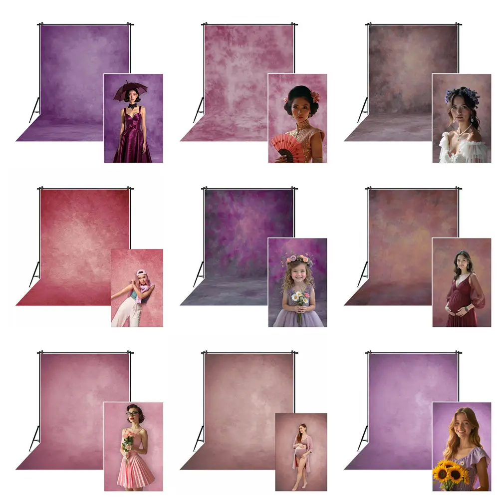 

MOON.QG Purple Pink Vintage Effect Backdrop Background Photography Festival Women Wedding Photozone Photoshoot Studio Portraits