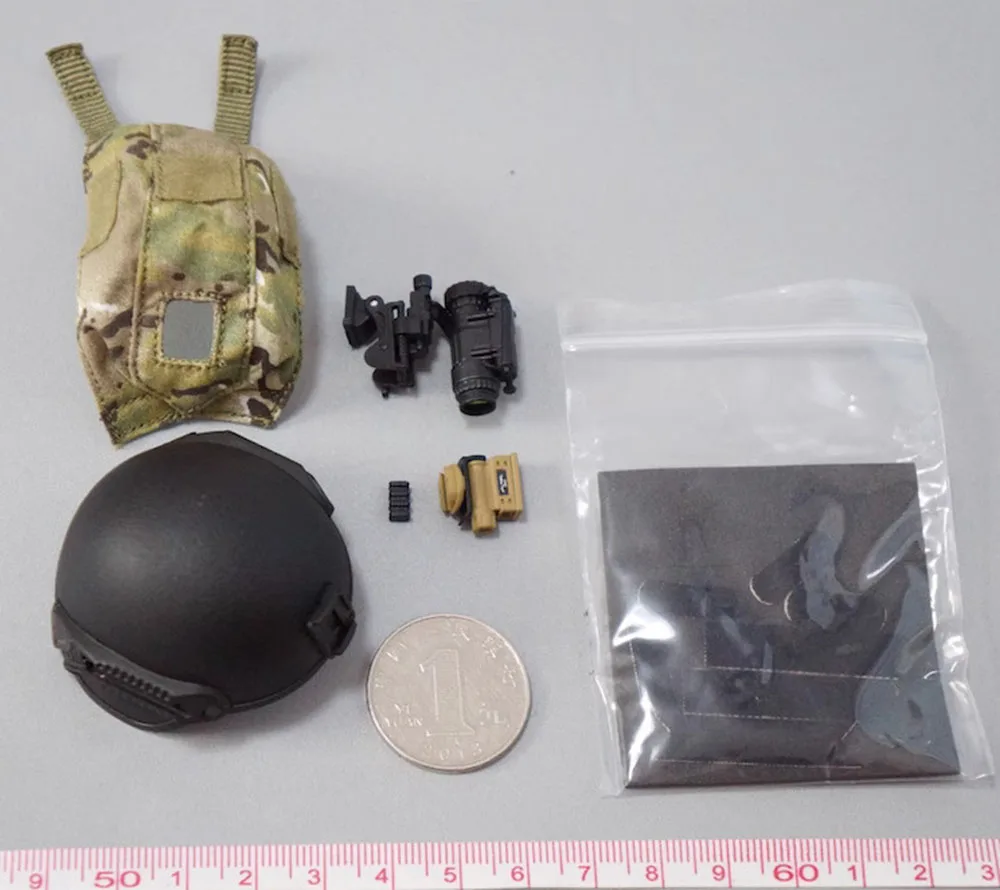 1/6 نموذج لعب إيس 26050R FSB Spetsnaz ألفا العسكري خوذة رؤية ليلية اتصال مع الرأس مقاس 12 بوصة شكل حركة