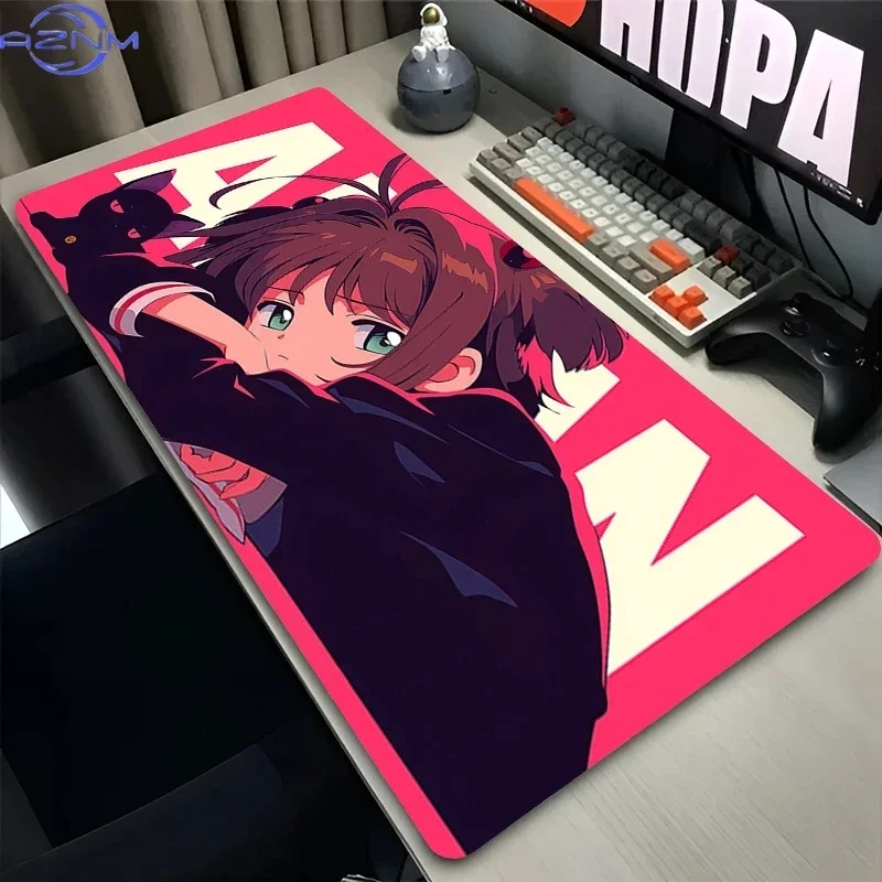 Anime Master and Turtle Tropical Beach Kame House Island Scenery Mouse Pad, Rubber Non-Slip Gaming Desk Mat, Smooth Surface Keyb