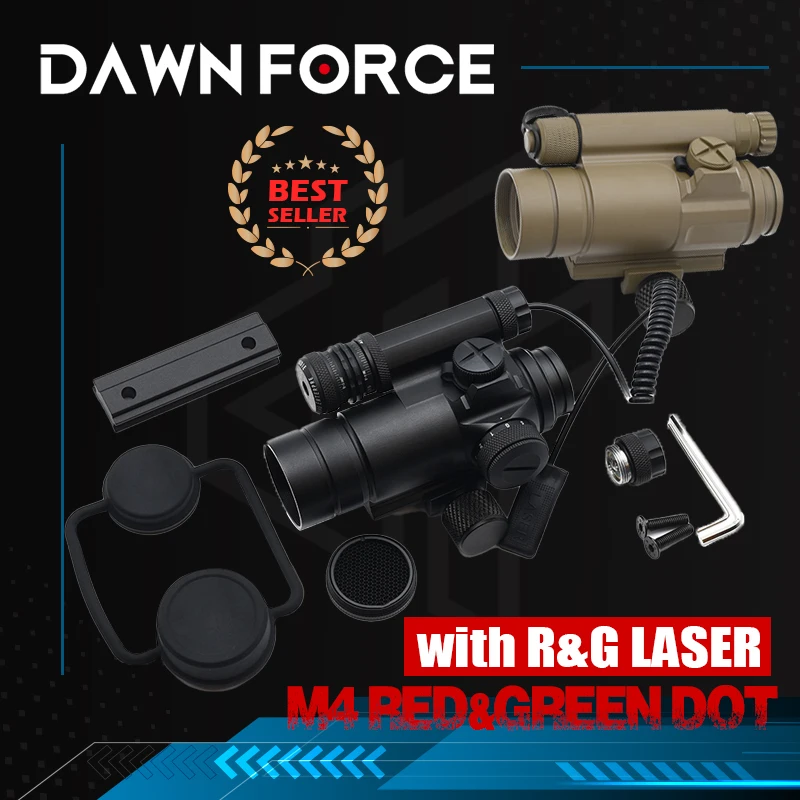 Tactical M4 Red Dot Reflex Sight for Hunting Outdoors Scopes Fit Height Base,with Engraving