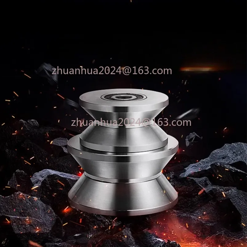 New1pc 304 Stainless Steel Rail Wheel V/U/H Type Steel Wire Rope Pulley Lifting Pulley Orientation Door Roller Hardware Tools
