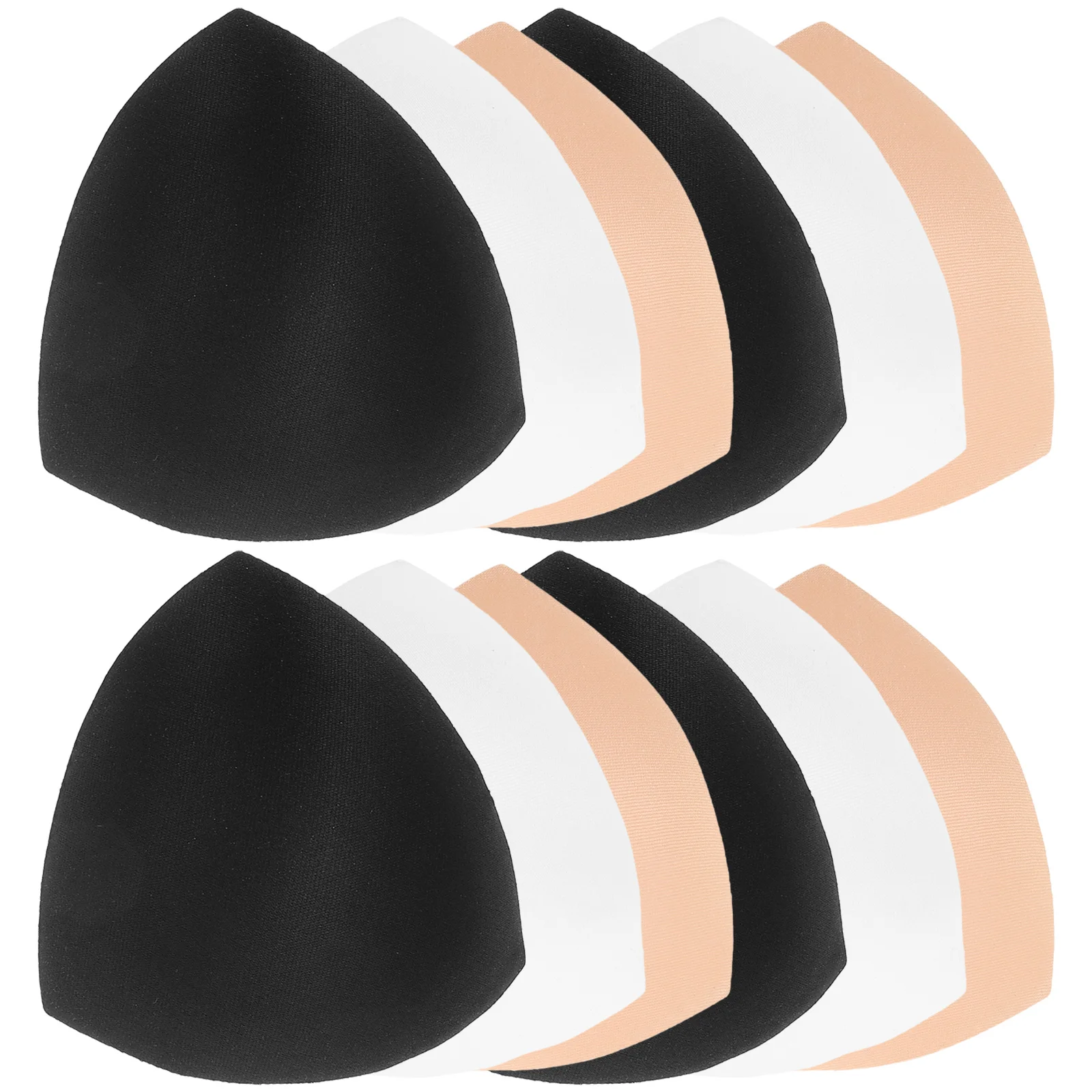 

6 Pairs Bra Cup Inserts Sponge Pads for Women Wireless Sports Yoga Bikini Bras Comfort Eco FriendlyBreathable Summer