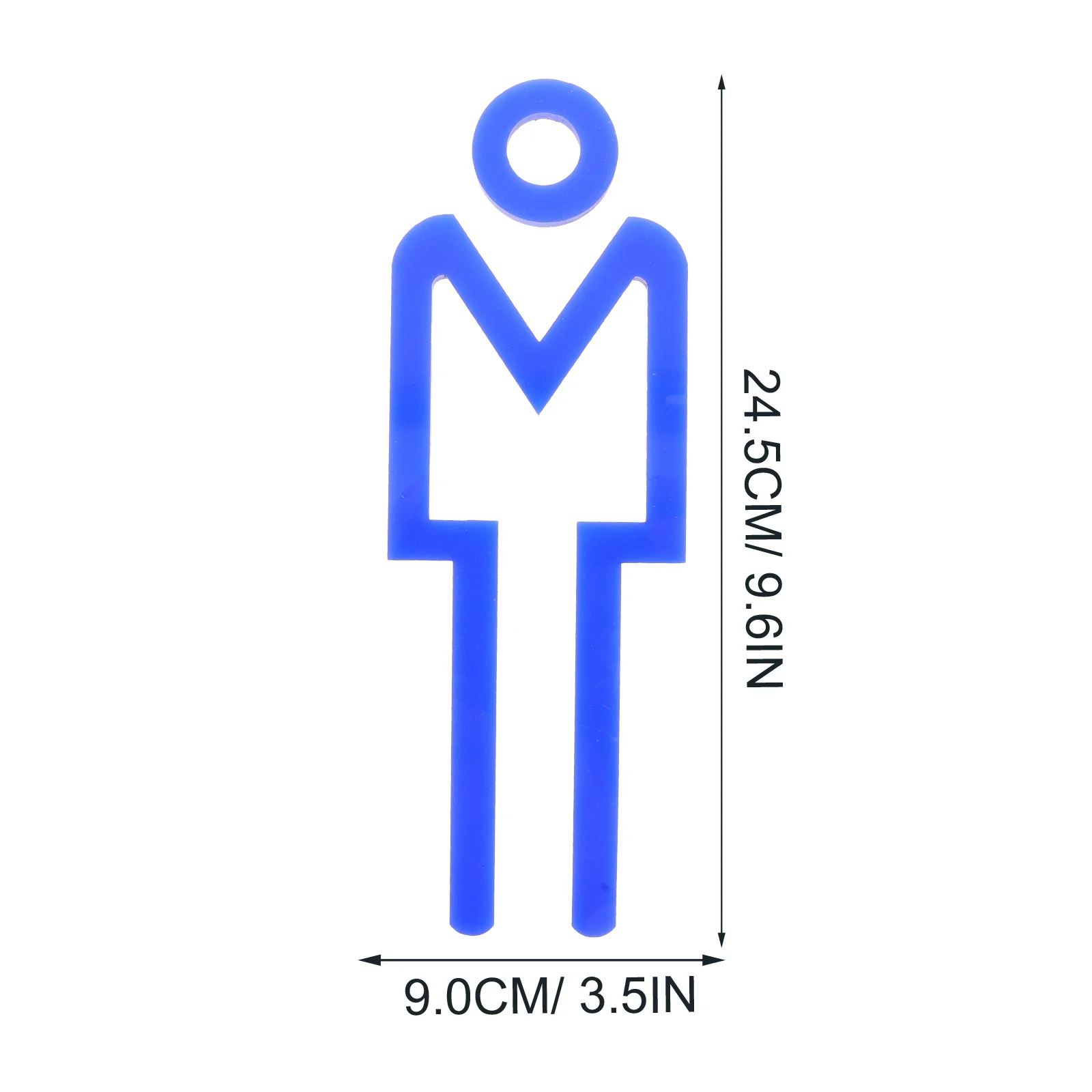 2 قطعة علامة مرحاض الاكريليك لوحة تحديد المرحاض علامات باب الحمام للأعمال الحمام ديكور جدار جبل التوجيه