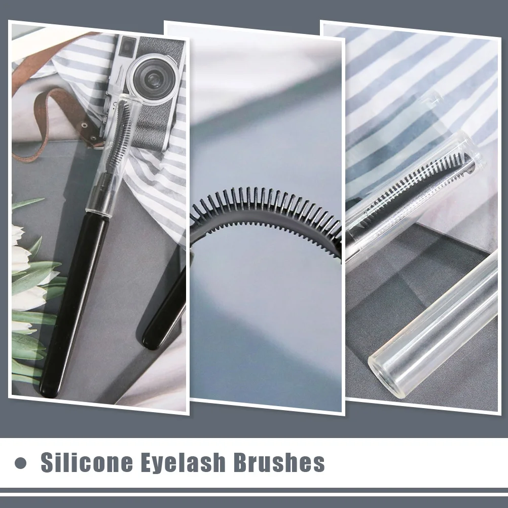 

12Pcs Eyelash Brush Silicone Lash Comb Lightweight Portable Makeup Tool for Women Lash Grooming Comb Perfect for Travel Home Use