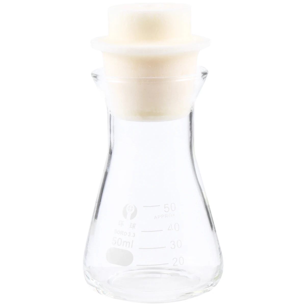 Test Tubes Glass Flask Chemistry Beakers with Stoppers Aldult Conical Flasks Erlenmeyer Transparent Student Use