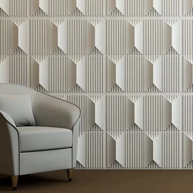 

12Pcs Wave 3D Waterproof Beauty Salon Indoor PVC Wall Stickers Shop Bar Front Desk Background Wall Home Decor Quick Install