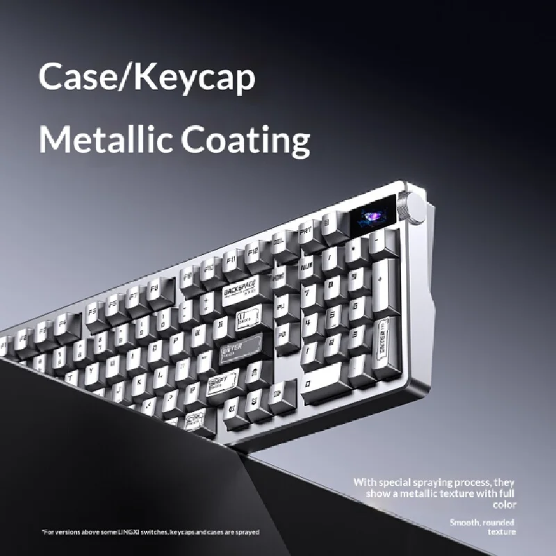 AULA Nova 98 Mechanical Keyboard Three Modes 99 Keys 8k Wireless Customization Bluetooth Metal-Finish Coating Hot-Swappable