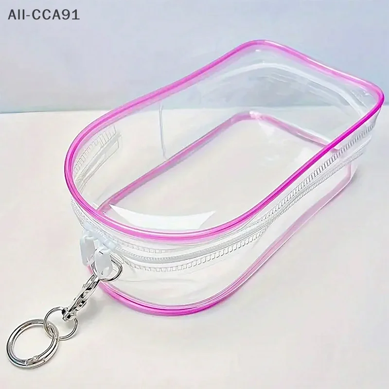 

1Pc Clear PVC Dust-proof Storage Bag for Fashion Plush Doll Toys Doll Accessories Organizer Pendant With Keychain for Bag