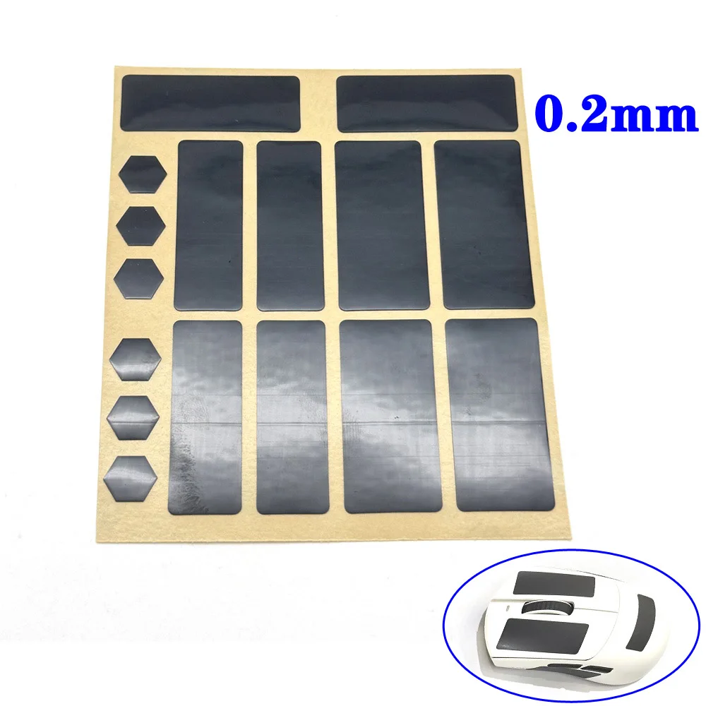 

Mouse Grip Tape Skate Non Slip Suck Sweat Mouse Anti-Slip Sticker For Universal DIY Superlight Wireless Mouse 0.2mm connector