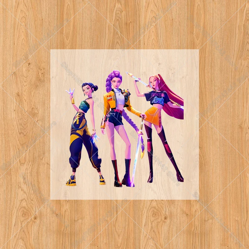 Anime-Figuren Cartoon Bügelbilder für Kleidung – Süße DIY-Wärmeübertragungsaufkleber für Familien und Kinderkleidung, individuelle Applikationen