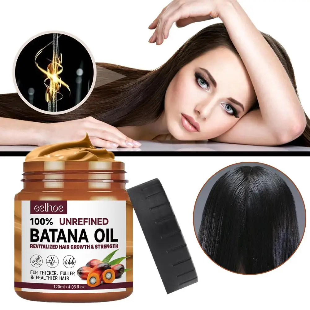 120ml Organic Batana Oil for hair growth 100% Pure And Natural Batana Oil For Treating Hair Loss Anti-Breakage Hair