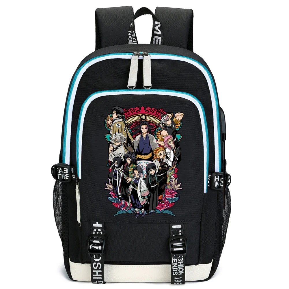 

Anime Demon Slayer Hashiras Schoolbag Backpack Laptop Backpack Teens Student Book Bag Gift