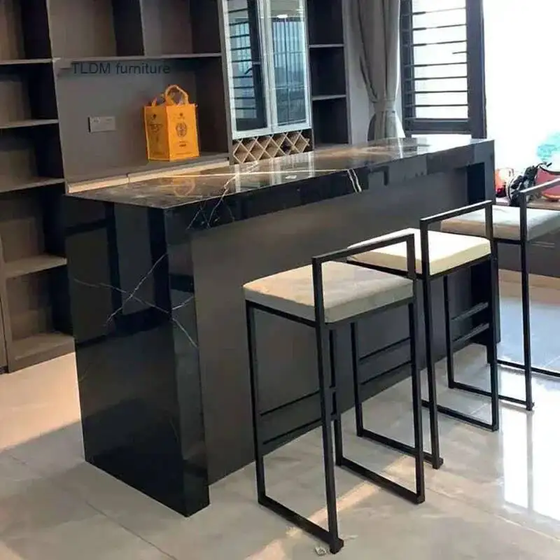 

Chairs Simple Nordic Modern Wrought Iron Bar High Bar Stool Home Furniture Personality Bar Chair Designer Chairs for Kitchen