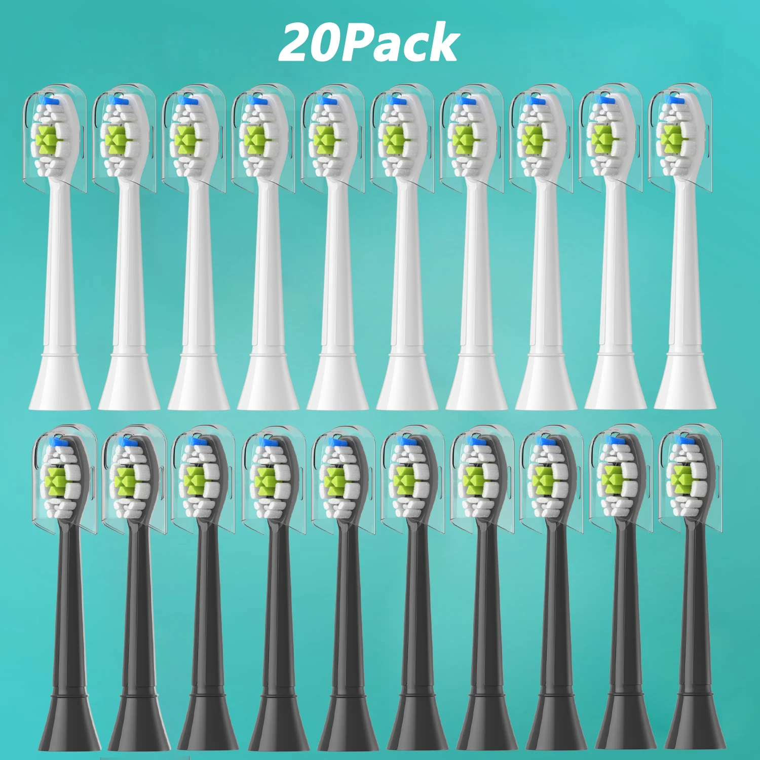 Сменные Насадки Для Электрических Зубных Щеток Philips Sonicare (4-20 Штук В Упаковке), Пластиковые Сменные Насадки Для Взрос... — фото товара