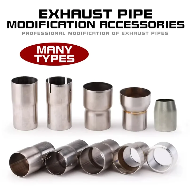 Motorcycle Exhaust Pipe 35mm-60mm Adapter, Connecting Integrated Pipe Adapter, Multiple Options, Suitable for Various Models