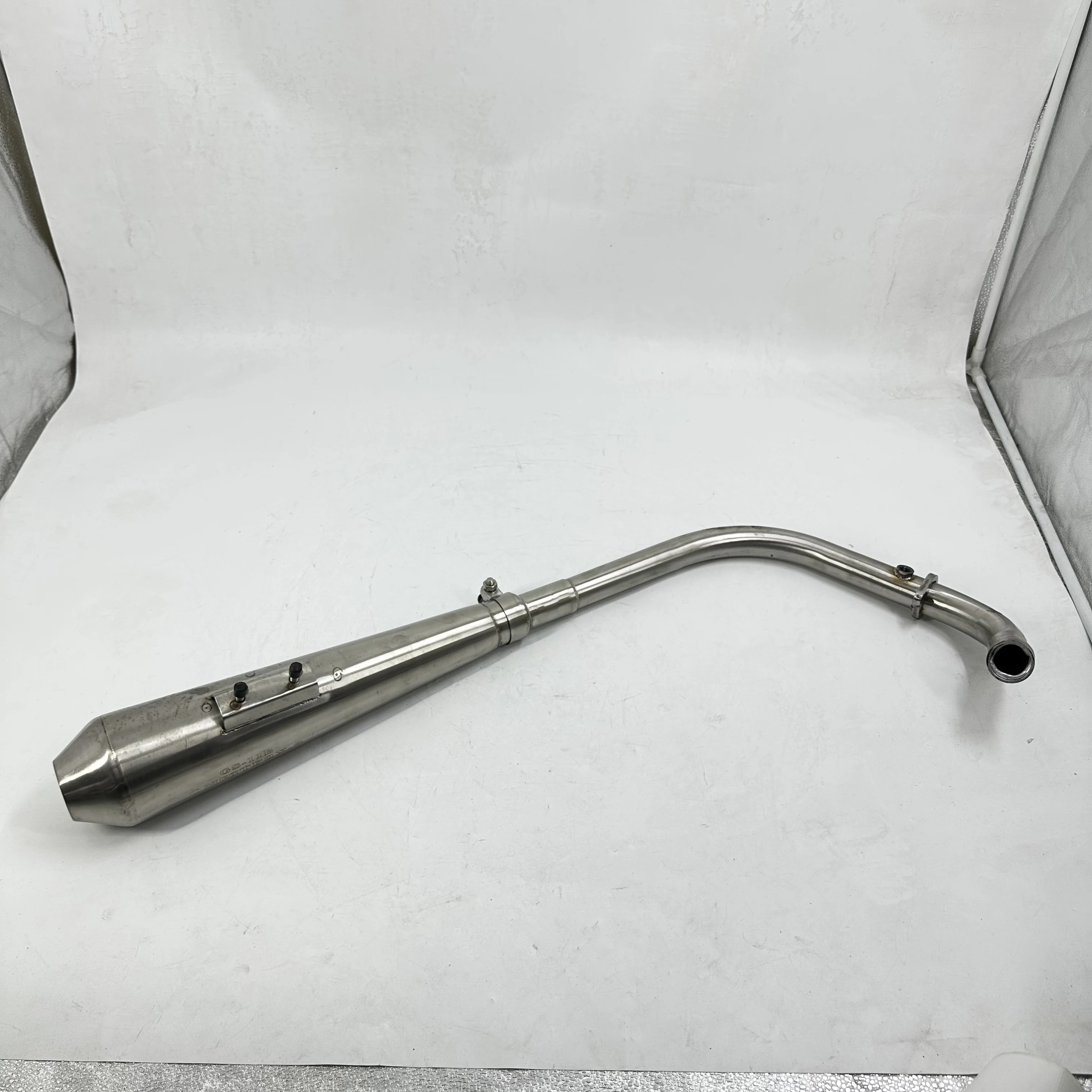 

Motorcycle EXHAUST SYSTEM - COMPLETE - QUIET - BRUSHED For MUTT Motorcycle Original Parts MPT-0211