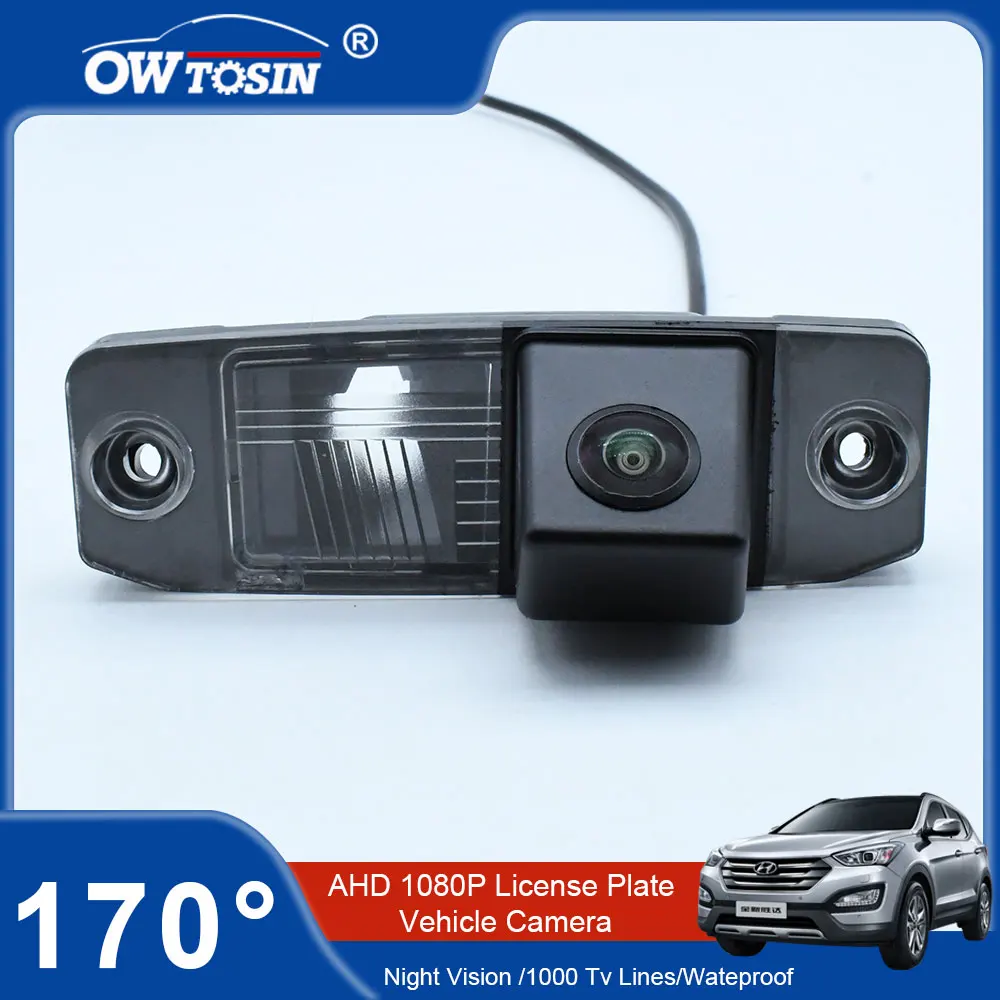 AHD 1080P 170°Car License Plate Rear View Vehicle Camera For Hyundai Tucson JM 2005 2006 2007 2008 2009 Reverse Monitor