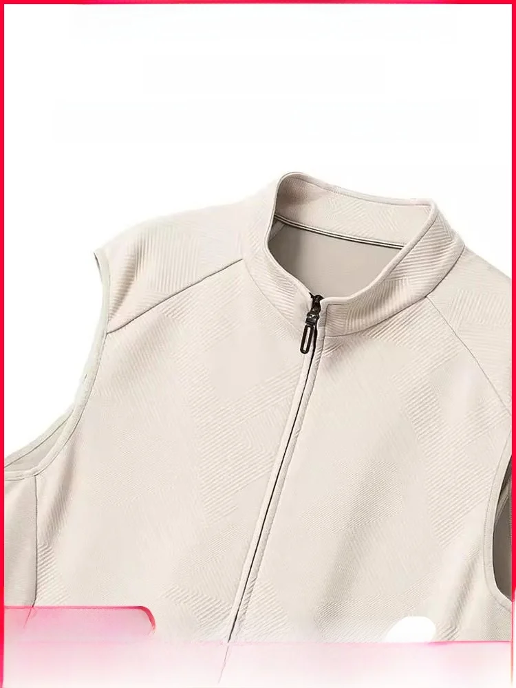 

Мужской шерстяной повседневный жилет серии Z: простой деловой стиль, осенне-зимняя верхняя одежда, модный городской молодежный жилет с декоративной молнией