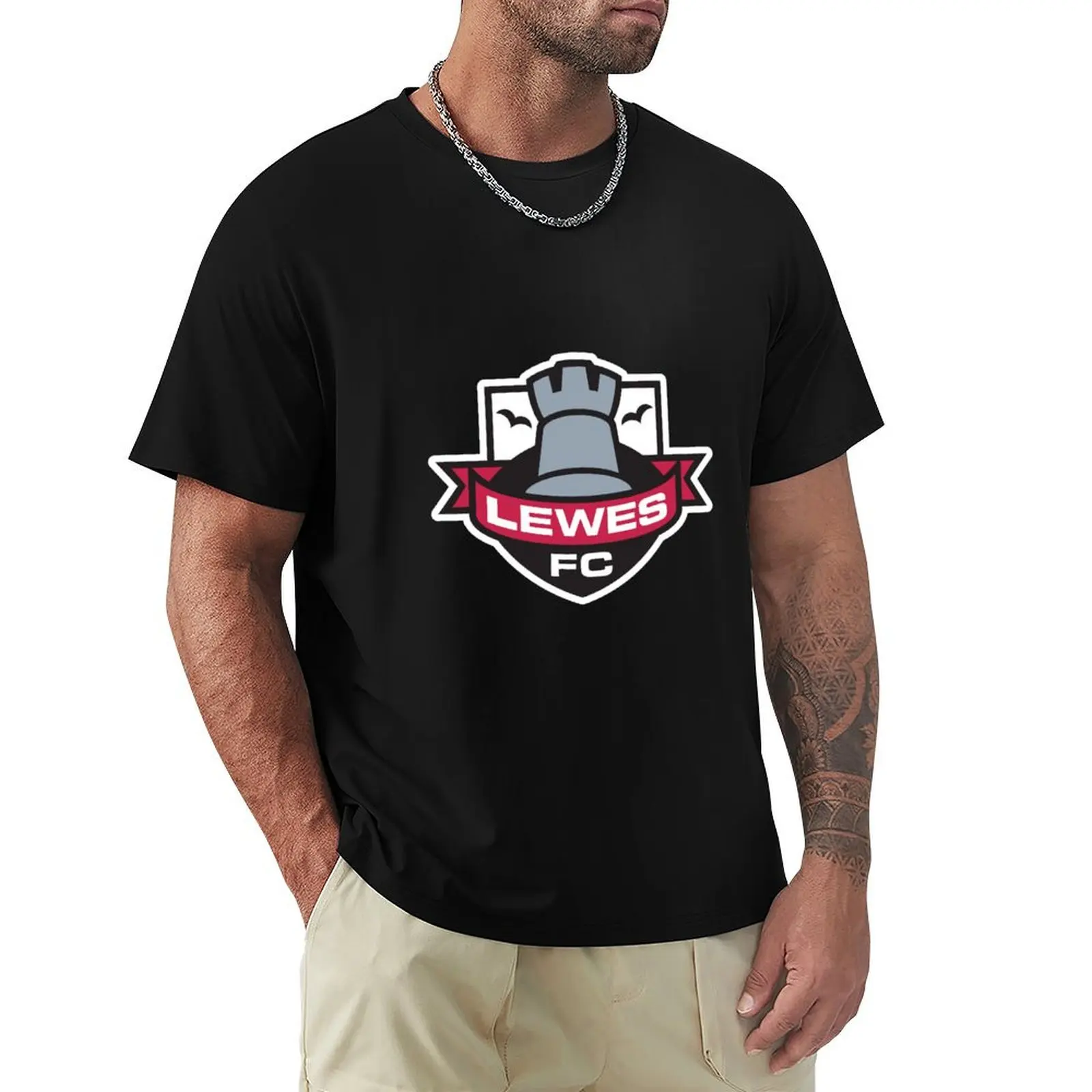 

Lewes FC Crest T-Shirt summer top tees t shirts for men cotton