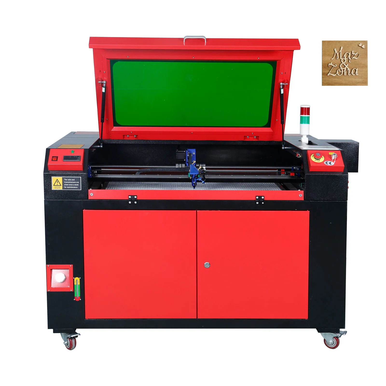 VEVOR 100W CO2 Laser Engraver, 600x900mm 800 mm/s, Laser Cutter Machine with 2-Way Pass Air Assist, for Wood Acrylic Fabric More