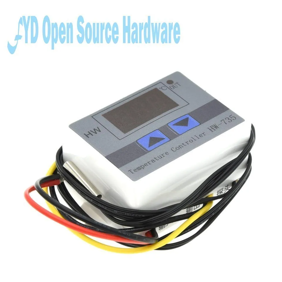 12V/ 24V/ 110V /220V W3001 Digital LED Temperature-Controller 10A Thermostat Control Switch Probe XH-W3001