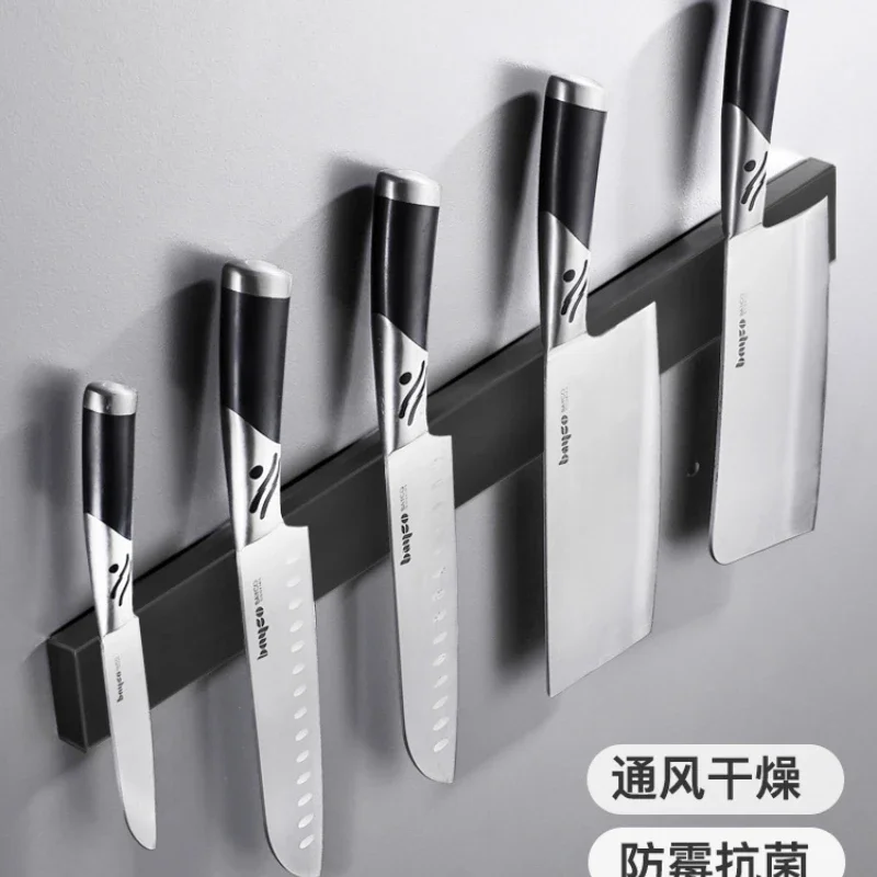 Magnetic knife holder, kitchen wall mounted, non punching magnetic knife storage and storage rack, magnet magnet, magnetic