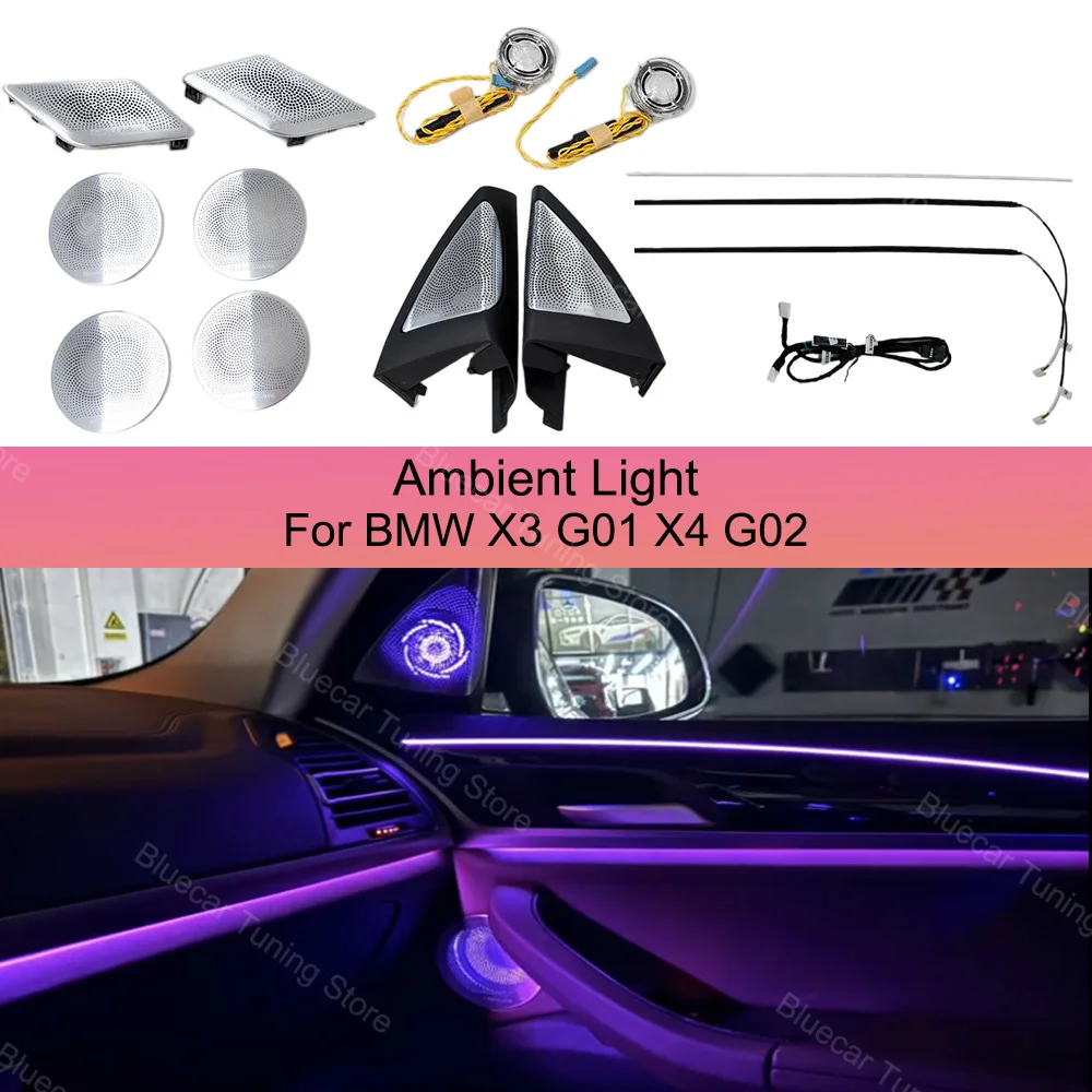 Ambient Light Speaker Cover for BMW X3 G01 X4 G02 , G01 G02 Illuminate Ambient Light Speaker Grille