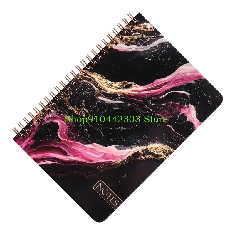 L4MD College Ruled Notebook 160 Pages 70gsm Wide Lined Coil Journal Paper Note Book 7x10Inch for Writing Note Taking