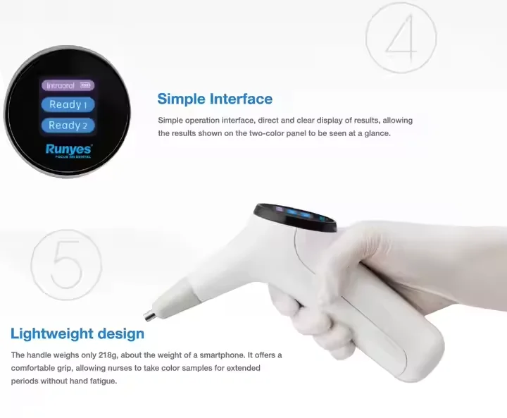 Runyes Electronic Color Shade Detector Dental Intraoral Electric Spectrophotometric Color Comparator