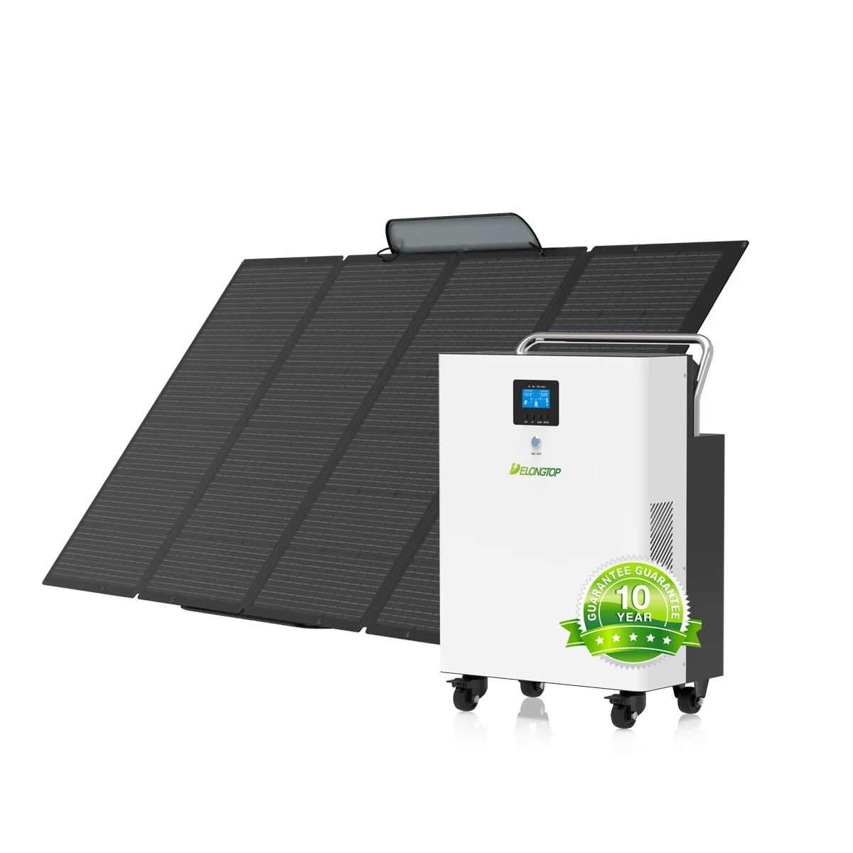 

51.2V 314Ah LiFePO4 Solar Battery + 5kW Hybrid Grid Inverter - Movable Home Energy Storage Solution
