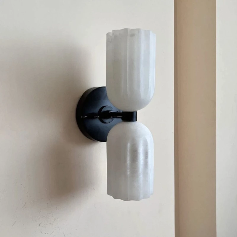 

Modern Luxury Marble Wall Lamp Designer Sconce for Bedroom Bedside Living Room Background Wall Decorative Lighting