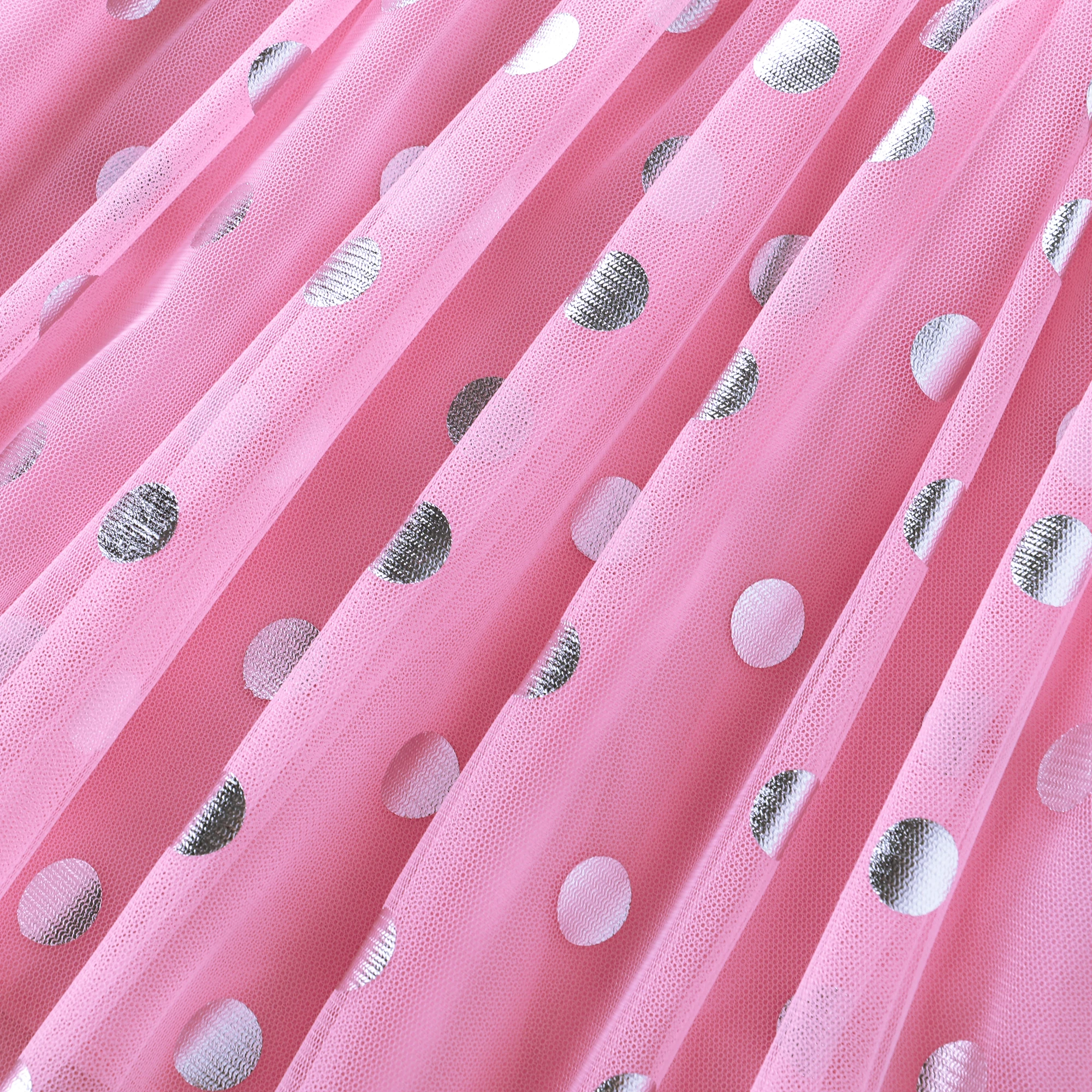 Sommerkleid für Mädchen aus Baumwolle, Meerjungfrau, bestickt, gepunktetes Netzstoff, Prinzessinnenkleid SH1803 – Detail 12